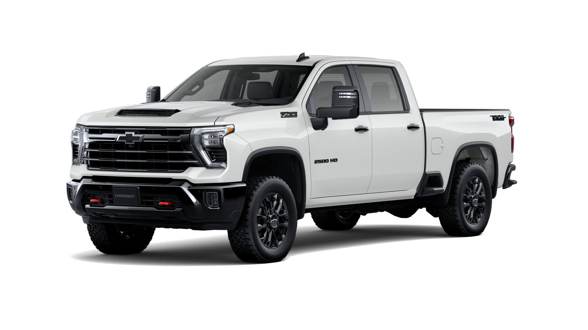 2026 Chevrolet Silverado 2500 HD LT in Summit White — front three-quarter view