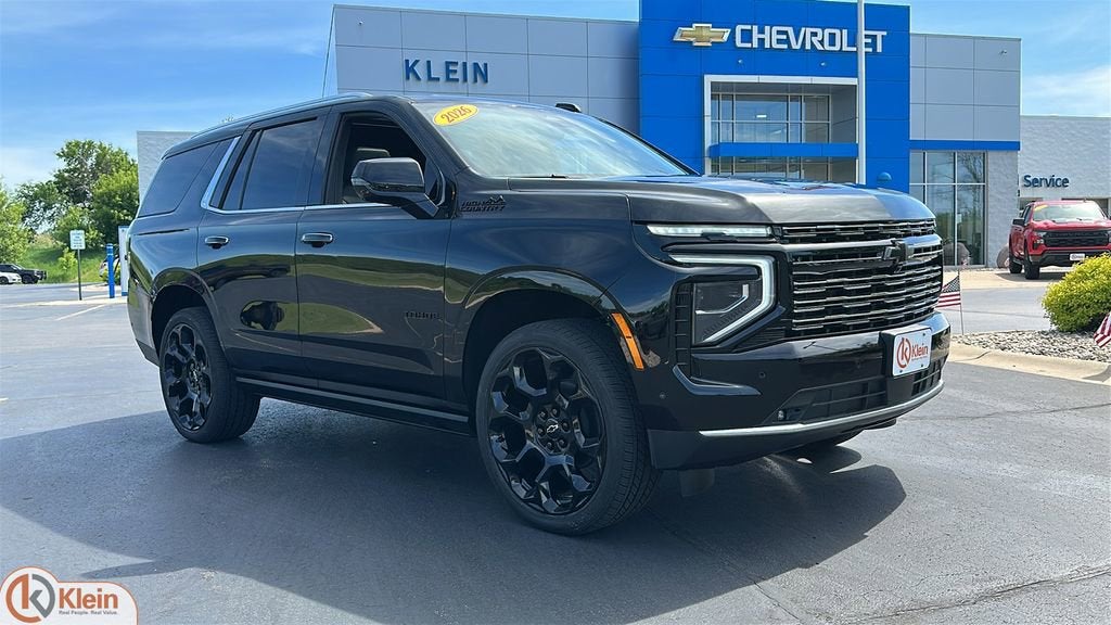 2026 Chevrolet Tahoe High Country in Black — front three-quarter view
