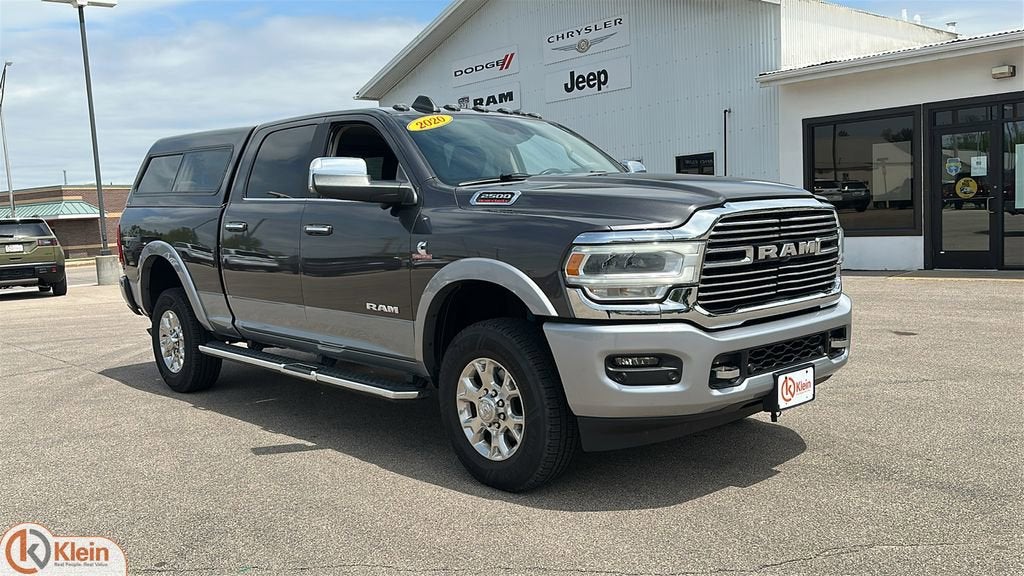 2020 RAM 2500 Laramie in Gray — front three-quarter view