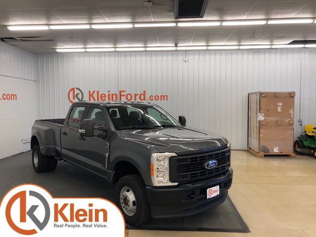 2023 Ford F-350SD XL DRW in Gray Metallic — front three-quarter view