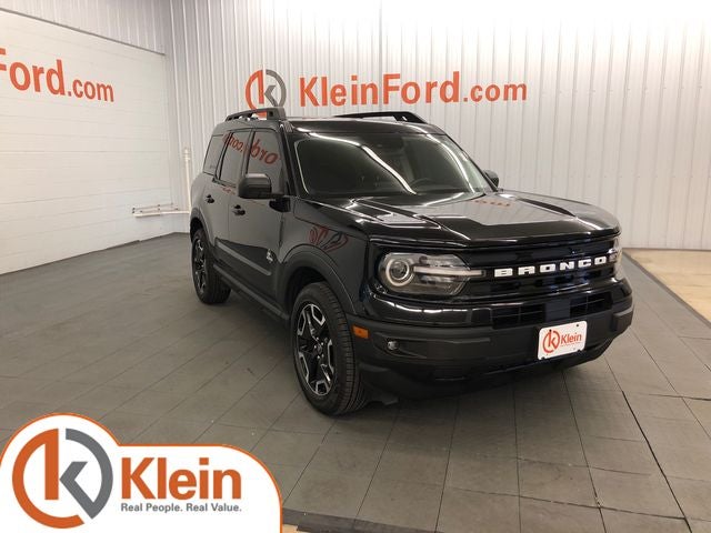 2022 Ford Bronco Sport Outer Banks ROOF/CO-PILOT 360/TOW PACKAGE in Shadow Black — front three-quarter view