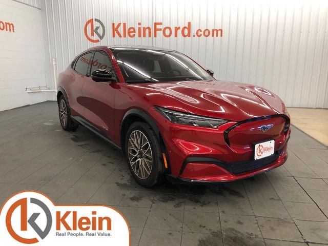 2024 Ford Mustang Mach-E Premium EXTENDED BATTERY/ROOF in Rapid Red Metallic Tinted Clearcoat — front three-quarter view